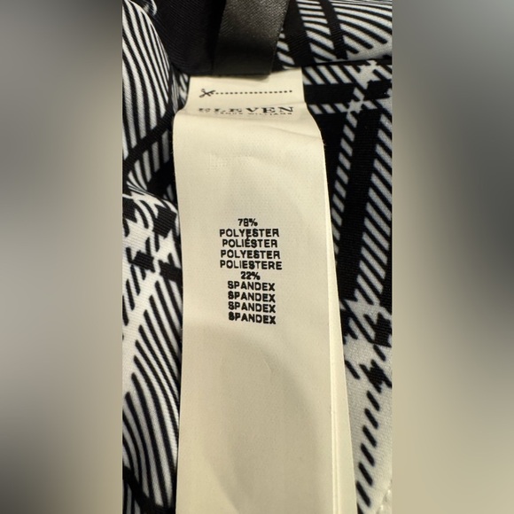ELEVEN by Venus Williams NWT Black & White Plaid Sports Bra Print Size Small - Picture 8 of 10